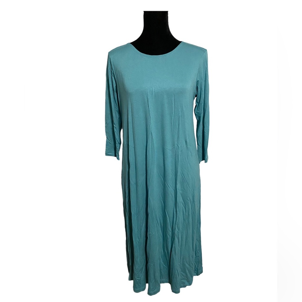Teal Midi T-shirt dress